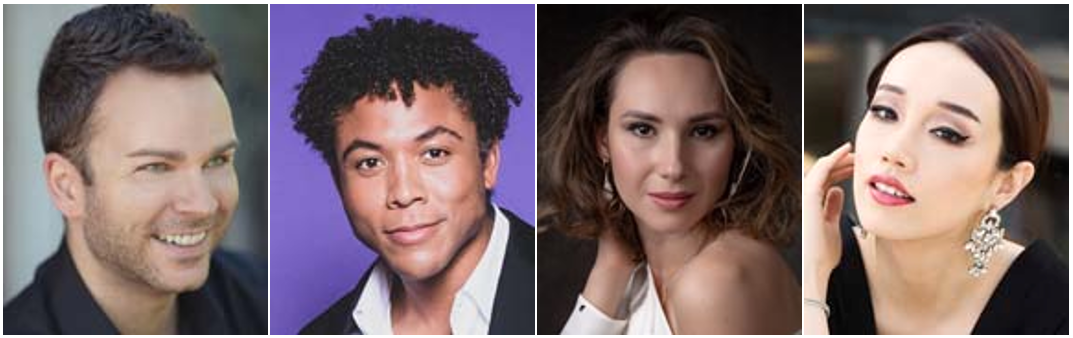 Joshua Hopkinsand Justin Austin (Figaro); Maria Kataeva and Hongni Wu (Rosina)