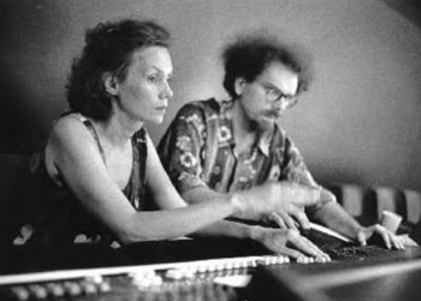 Kaija Saariaho and husband Jean Baptiste Barri&egrave;re in 1997
